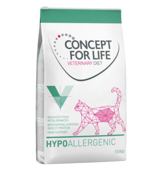 2x10kg Concept for Life Veterinary Diet Hypoallergenic Insect száraz macskatáp - Kisállat kiegészítők webáruház - állateledelek