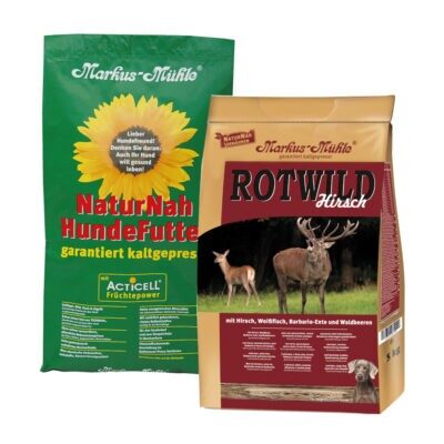 10kg Markus-Mühle száraz kutyatáp mix: NaturNah & szarvas - Kisállat kiegészítők webáruház - állateledelek