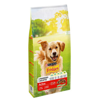 2x10kg PURINA Friskies Dog Adult Active marha száraz kutyatáp - Kisállat kiegészítők webáruház - állateledelek