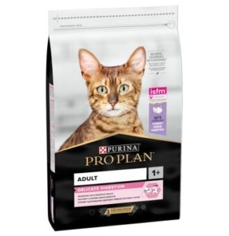 10kg PURINA PRO PLAN Adult Delicate Digestion pulyka száraz macskatáp 9+1 kg ingyen - Kisállat kiegészítők webáruház - állateledelek