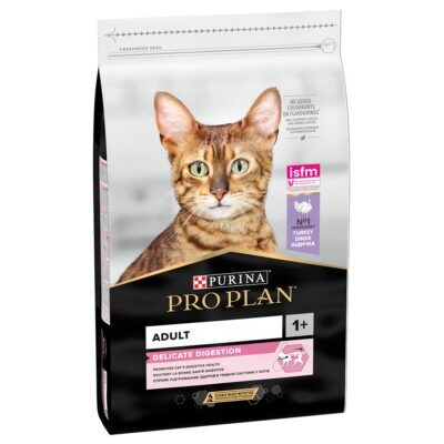 10kg Pro Plan Delicate pulyka száraz macskatáp - Kisállat kiegészítők webáruház - állateledelek