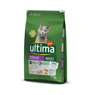 2x10kg Ultima Cat Sterilized csirke & árpa száraz macskatáp - Kisállat kiegészítők webáruház - állateledelek