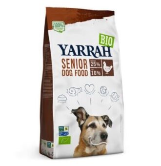 2x10kg Yarrah Bio Senior bio csirke száraz kutyatáp - Kisállat kiegészítők webáruház - állateledelek