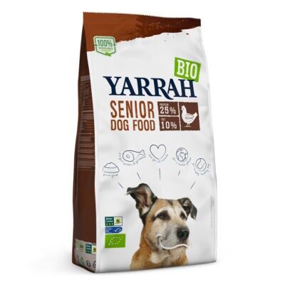 2x10kg Yarrah Bio Senior bio csirke száraz kutyatáp - Kisállat kiegészítők webáruház - állateledelek