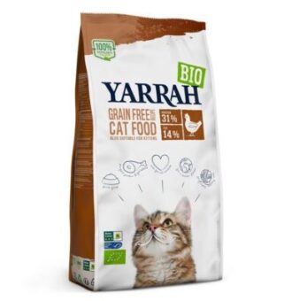 10kg Yarrah Bio csirke & hal gabonamentes száraz macskatáp - Kisállat kiegészítők webáruház - állateledelek