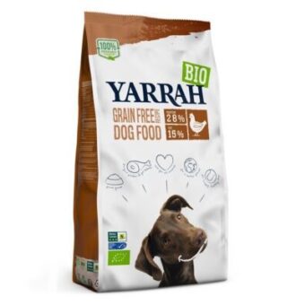 2x10kg Yarrah Bio gabonamentes bio csirke száraz kutyatáp - Kisállat kiegészítők webáruház - állateledelek