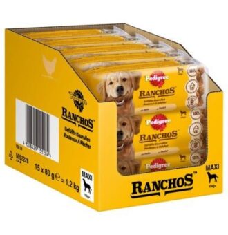 10x80g Pedigree Ranchos csirke töltött maxi rágótekercs jutalomfalat kutyáknak - Kisállat kiegészítők webáruház - állateledelek