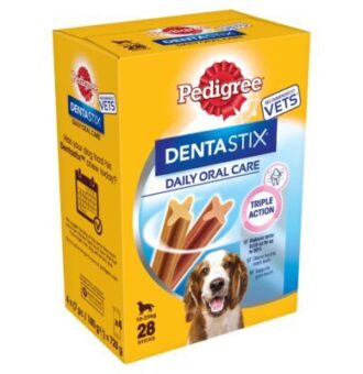 112db Fogápoló snack: Pedigree Dentastix közepes testű kutyáknak (10-25 kg) - Kisállat kiegészítők webáruház - állateledelek