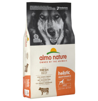 12 kg Almo Nature Holistic Large Adult kutyatáp - Marha & rizs - Kisállat kiegészítők webáruház - állateledelek