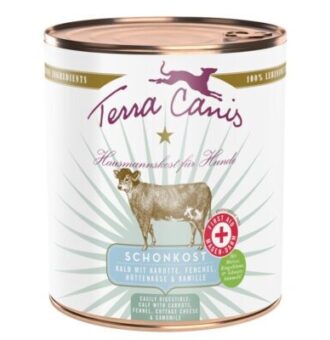 6 x 800 g Terra Canis First Aid Gentle Food Borjúhús sárgarépával nedves kutyatáp - Kisállat kiegészítők webáruház - állateledelek