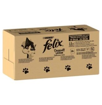 120x85g Felix Fantastic duplán finom nedves tasakos macskatáp - Kisállat kiegészítők webáruház - állateledelek
