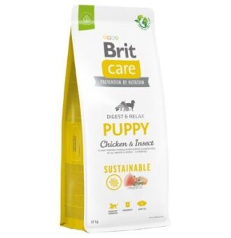 2x12kg Brit Care Dog Sustainable Puppy Chicken & Insect száraz kutyatáp - Kisállat kiegészítők webáruház - állateledelek