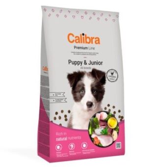 12kg Calibra Dog Premium Line Puppy & Junior csirke száraz kutyatáp - Kisállat kiegészítők webáruház - állateledelek