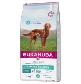 2x12kg Eukanuba Daily Care Adult Sensitive Digestion száraz kutyatáp - Kisállat kiegészítők webáruház - állateledelek