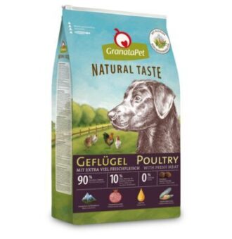 12kg GranataPet Natural Taste száraz eledel szárnyas száraz kutyatáp - Kisállat kiegészítők webáruház - állateledelek