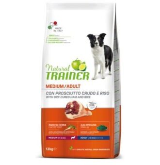 2x12kg Natural Trainer Medium Adult Prosciutto száraz kutyatáp - Kisállat kiegészítők webáruház - állateledelek