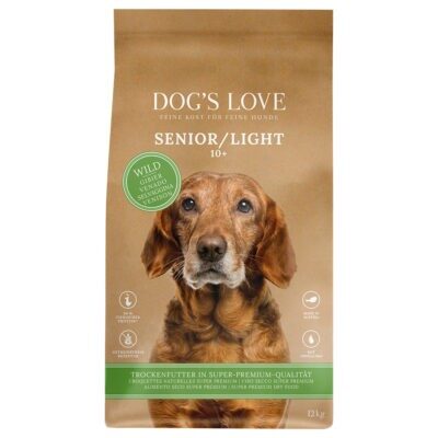 12kg Senior/Light Wild Dog's Love szárazeledel kutyák számára - Kisállat kiegészítők webáruház - állateledelek