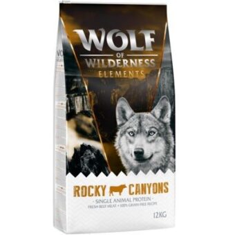 2x12kg Wolf of Wilderness "Elements" száraz kutyatáp- Rocky Canyons - marha - Kisállat kiegészítők webáruház - állateledelek