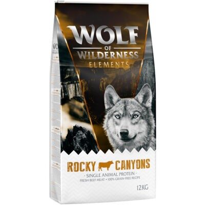 12 kg Wolf of Wilderness rendkívüli árengedménnyel- Rocky Canyons - marha (Monoprotein) - Kisállat kiegészítők webáruház - állateledelek