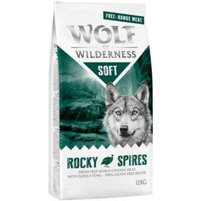 12kg Wolf of Wilderness száraz kutyatáp rendkívüli árengedménnyel - "Soft Rocky Spires" - szabad tartású csirke & gyöngytyúk - Kisállat kiegészítők webáruház - állateledelek