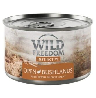 12x140g Wild Freedom Instinctive Open Bushlands - fürj nedves macskatáp - Kisállat kiegészítők webáruház - állateledelek