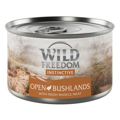 12x140g Wild Freedom Instinctive Open Bushlands - fürj nedves macskatáp - Kisállat kiegészítők webáruház - állateledelek