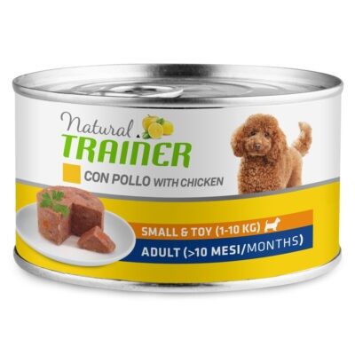 24x150g Natural Trainer Small & Toy Adult csirke nedves kutyatáp - Kisállat kiegészítők webáruház - állateledelek