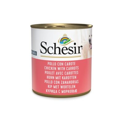 12x285g Schesir Csirke & sárgarépa nedves kutyatáp - Kisállat kiegészítők webáruház - állateledelek