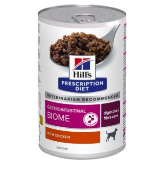 24x370g Hill's Prescription Diet Gastrointestinal Biome csirke nedves kutyatáp - Kisállat kiegészítők webáruház - állateledelek