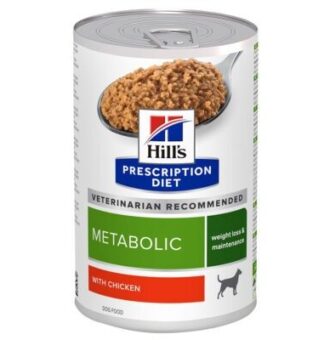 24x370g Hill's Prescription Diet Metabolic Weight Management csirke kutyatáp - Kisállat kiegészítők webáruház - állateledelek