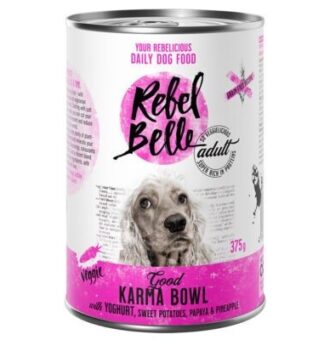 12x375g Rebell Belle Adult Good Karma Bowl - vegetáriánus nedves kutyatáp - Kisállat kiegészítők webáruház - állateledelek