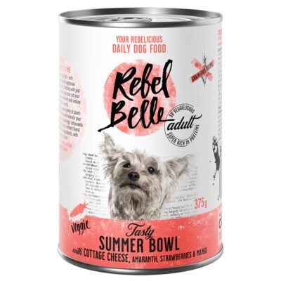 12x375g Rebell Belle Adult Tasty Summer Bowl - vegetáriánus nedves kutyatáp - Kisállat kiegészítők webáruház - állateledelek