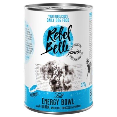 12x375g Rebell Belle Junior Full Energy Bowl - vegetáriánus nedves kutyatáp - Kisállat kiegészítők webáruház - állateledelek