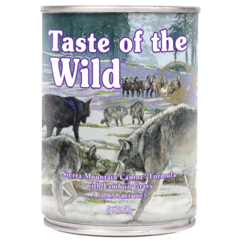 12x390 g Taste of the Wild Sierra Mountain Canine nedves kutyatáp - Kisállat kiegészítők webáruház - állateledelek