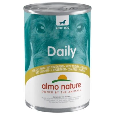 12x400g Almo Nature Daily pulyka nedves kutyatáp - Kisállat kiegészítők webáruház - állateledelek