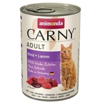 12x400g animonda Carny Adult nedves macskatáp- Marha & bárány - Kisállat kiegészítők webáruház - állateledelek