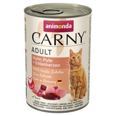 12x400g Animonda Carny Adult nedves macskatáp- Marha & csirke - Kisállat kiegészítők webáruház - állateledelek