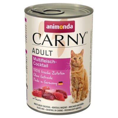 12x400g Animonda Carny Adult nedves macskatáp- Multi-húskoktél - Kisállat kiegészítők webáruház - állateledelek