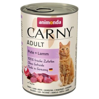 12x400g Animonda Carny Adult nedves macskatáp-Pulyka & bárány - Kisállat kiegészítők webáruház - állateledelek