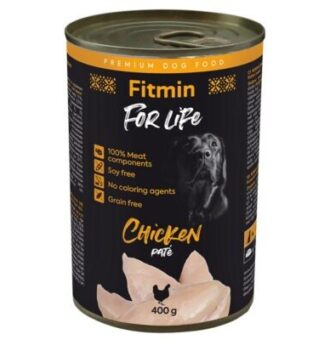 12x400g Fitmin Dog For Life Csirke nedves kutyatáp - Kisállat kiegészítők webáruház - állateledelek