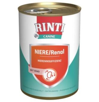 12x400g RINTI Canine Niere/Renal marha nedves kutyatáp - Kisállat kiegészítők webáruház - állateledelek