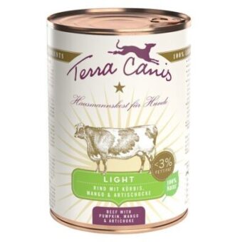 12x400g Terra Canis Light nedves kutyatáp- Marha