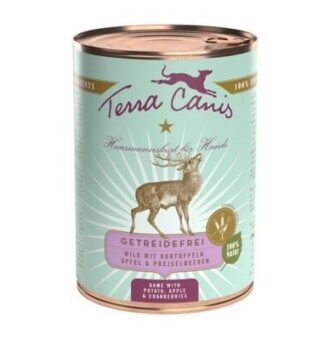 12x400g Terra Canis gabonamentes vad & burgonya nedves kutyatáp - Kisállat kiegészítők webáruház - állateledelek