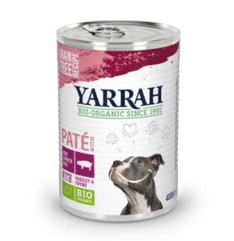 12x400g Yarrah Bio Paté bio sertés nedves konzerv kutyatáp - Kisállat kiegészítők webáruház - állateledelek