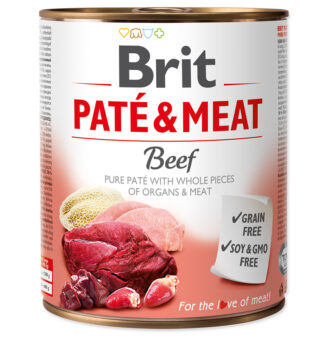 6x800g Brit Paté & Meat Adult nedves kutyatáp-marha - Kisállat kiegészítők webáruház - állateledelek