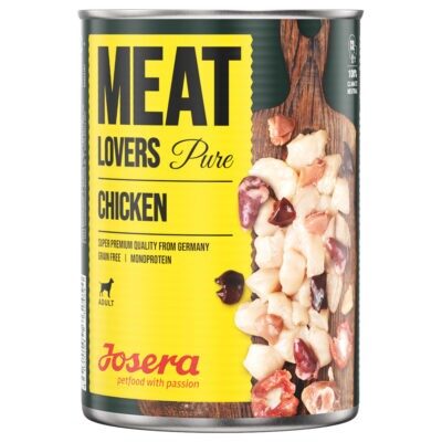 6x800g Josera Meatlovers Pure Csirke nedves kutyaeledel - Kisállat kiegészítők webáruház - állateledelek