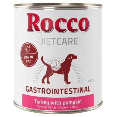 24x800g Rocco Diet Care Gastro Intestinal pulyka & tök nedves kutyatáp - Kisállat kiegészítők webáruház - állateledelek