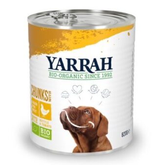 12x820g Yarrah Bio falatok vegyes nedves kutyatáp - Kisállat kiegészítők webáruház - állateledelek