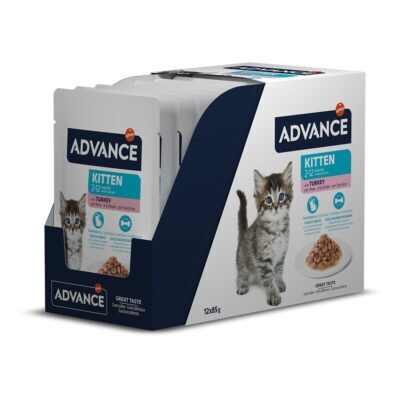 24x85g Advance Kitten pulyka nedves macskatáp - Kisállat kiegészítők webáruház - állateledelek