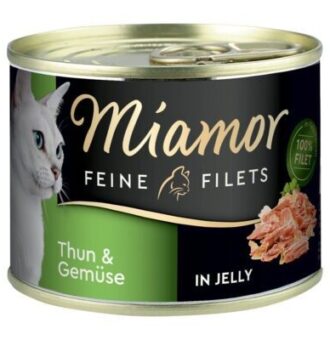 12x85g Miamor finom filék tonhal & zöldség aszpikban nedves macskatáp - Kisállat kiegészítők webáruház - állateledelek